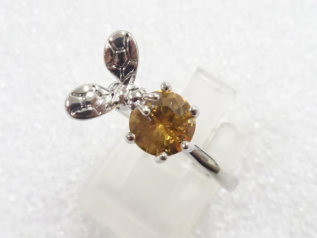 JAPANESE KIMONO / ANTIQUE COLORED STONE RING (SIZE 12)